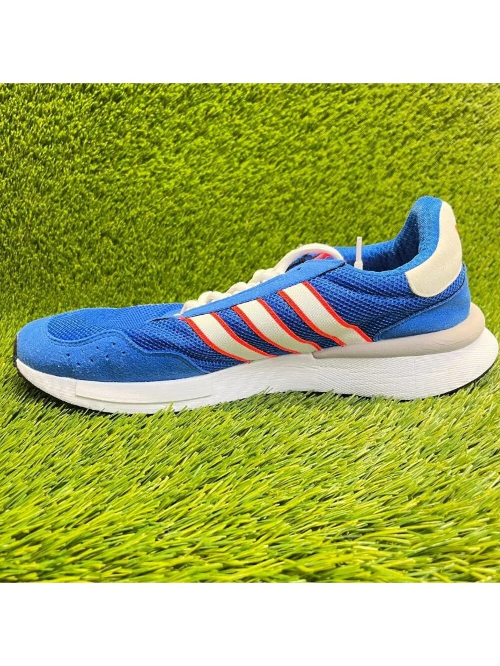 Adidas Originals Retroset Mens Size 11 Blue Red Athletic Running Shoes Sneakers